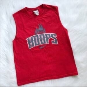 Nike Boys Red Hoop Muscle Tank Top Size S
